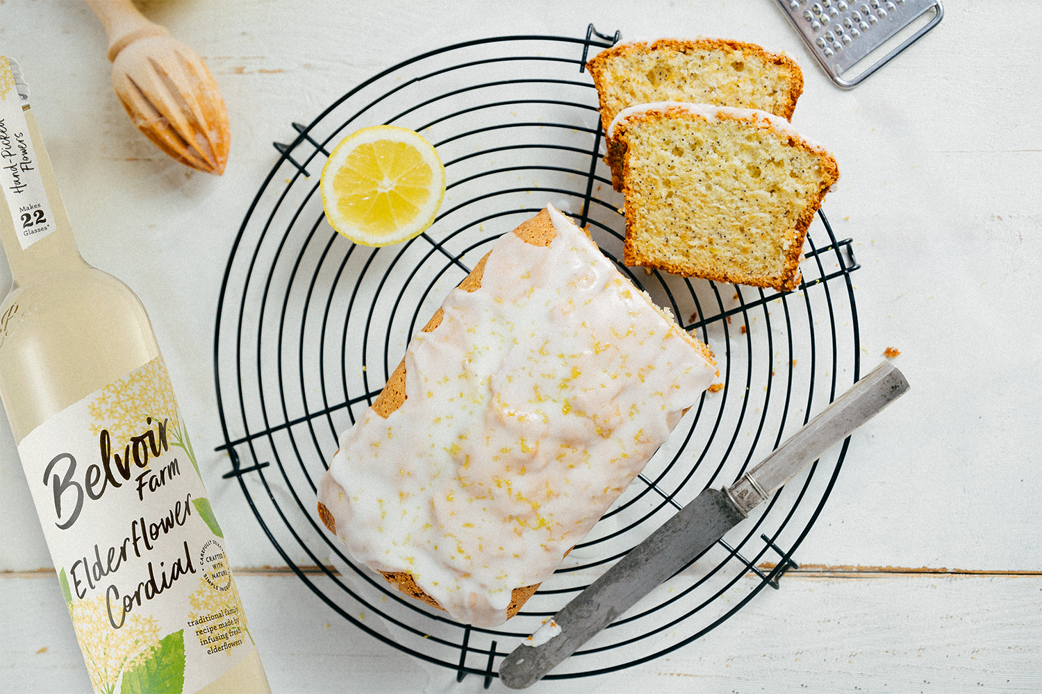 Elderflower & Lemon Drizzle Cake