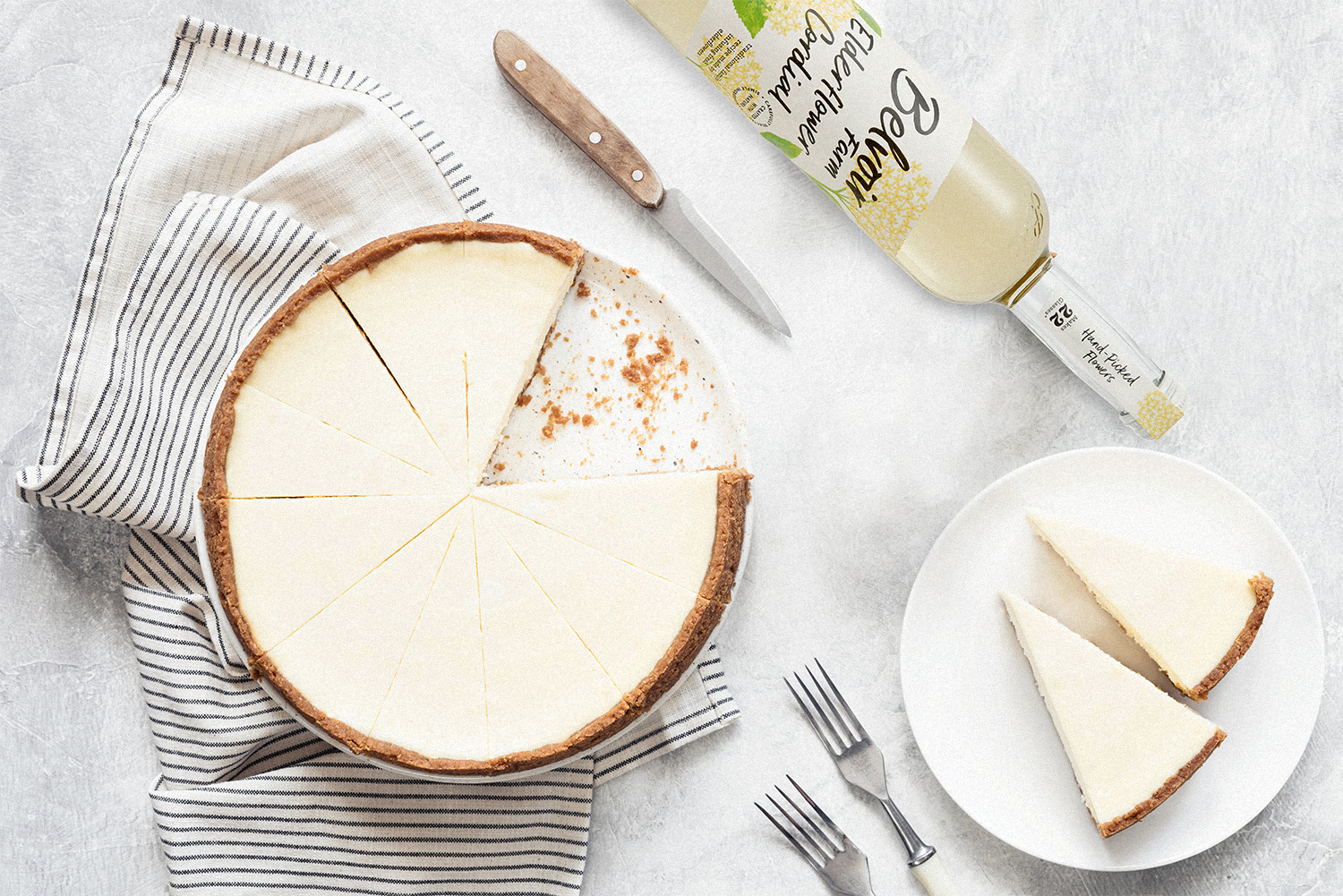 Ginger & Elderflower Cheesecake