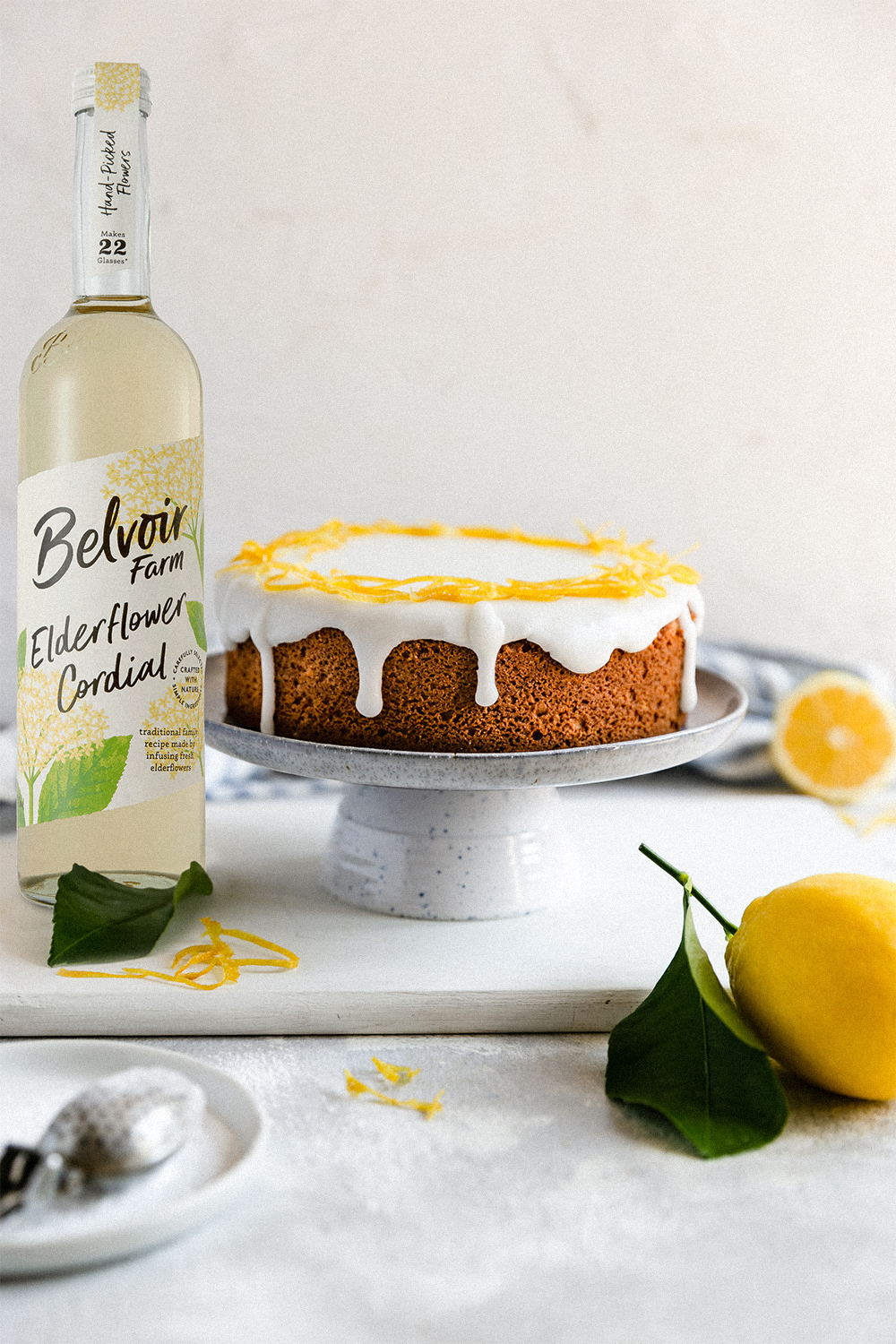 Gin, Tonic & Elderflower Drizzle Cake